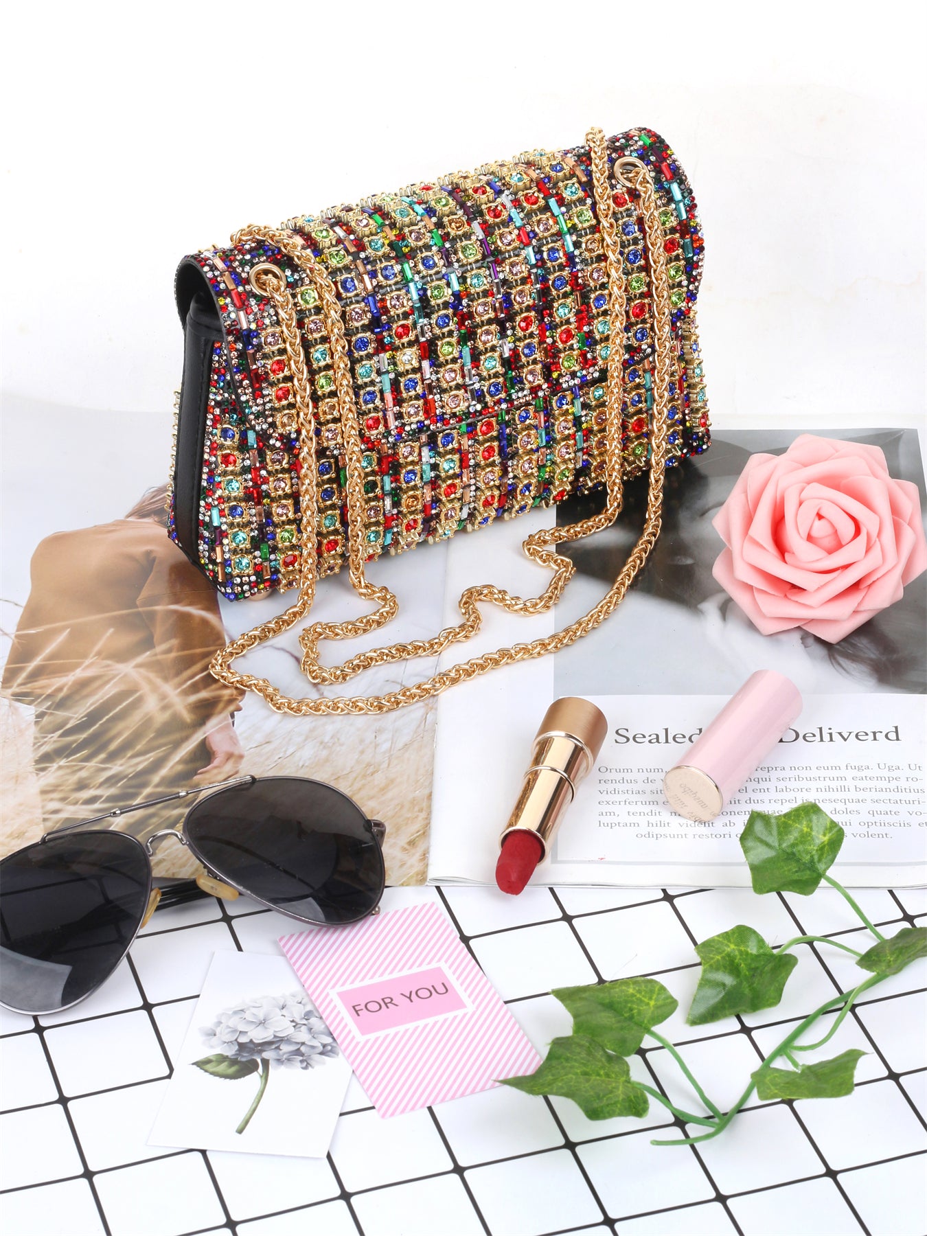 Elegant Rhinestone Crossbody Bag, Shiny Evening Party Shoulder Bag, Fashionable Daily Wear, Perfect Gift for Weddings and More